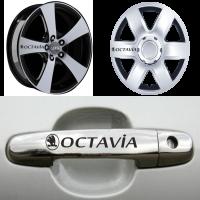 Skoda Octavia Kapı Kolu Jant Sticker (10 Adet)