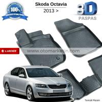 Skoda Octavia 3D Havuzlu Paspas 2013 Sonrası