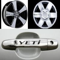 Skoda Yeti Kapı Kolu Jant Sticker (10 Adet)
