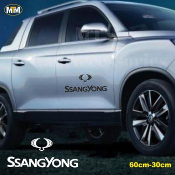 Ssangyong Yan Kapı Off Road Oto Sticker 1 Adet