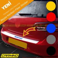 Subaru Legacy Beyaz Karbon Tampon Eşiği Sticker