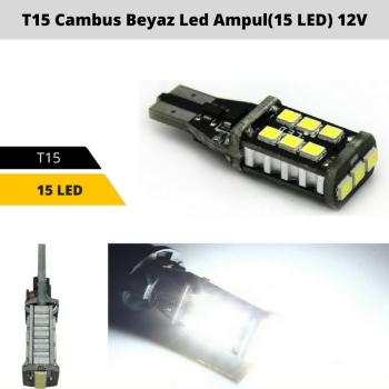 Carmind T15 Canbus Beyaz Led Ampul 15 LED 12V