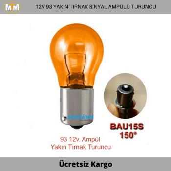 Tek Duy Yakın Tırnak Sinyal Ampülü Turuncu 12V(2 Adet)