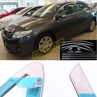 Toyota Corolla Krom Cam Çerçevesi Set 2007-2012 (14 Parça)