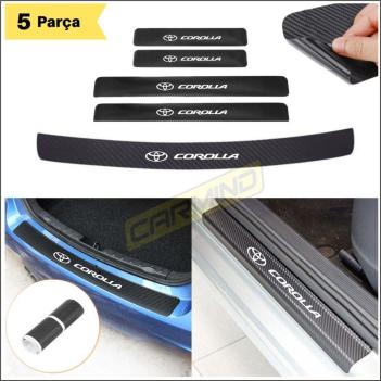 Toyota Corolla Bagaj ve Kapı Eşiği Karbon Sticker Set