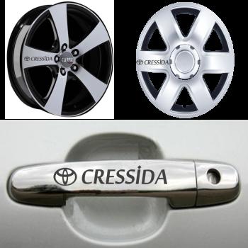 Toyota Cressida Kapı Kolu Jant Sticker (10 Adet)