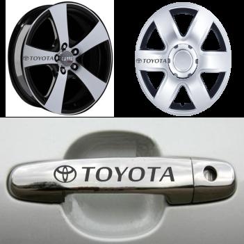 Toyota Kapı Kolu Jant Sticker (10 Adet)