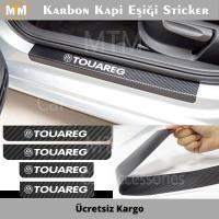 Volkswagen Touareg Karbon Kapı Eşiği Sticker (4 Adet)