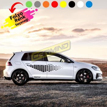 VW Golf TCR Petek Yan Kapı Sticker Set