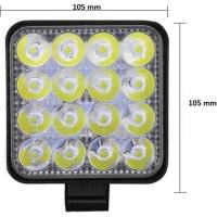 Çalışma Lambası Kare 16 Led 12V 24V