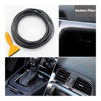 Carmind Karbon Torpido Şerit Fitil 5mt