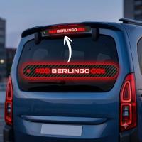 Citroen Berlingo Karbon Arka Fren Stop Lambası Sticker 2019-2026