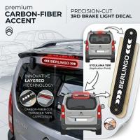 Citroen Berlingo Karbon Arka Fren Stop Lambası Sticker 2019-2026