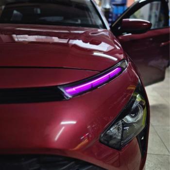 Hyundai Bayon Gündüz Farı Sticker Seti Mor 2021-2024