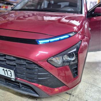 Hyundai Bayon Gündüz Farı Sticker Seti Mavi 2021-2024