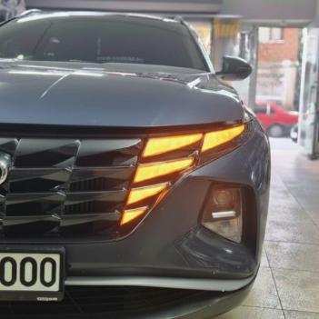 Hyundai Tucson Gündüz Farı Sticker Seti Turuncu 2021-2024