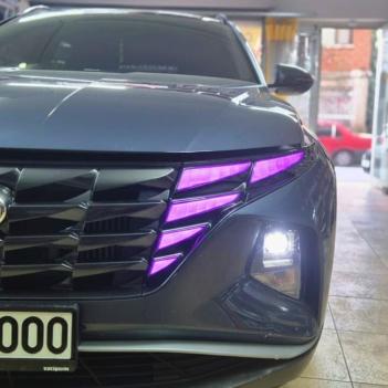 Hyundai Tucson Gündüz Farı Sticker Seti Mor 2021-2024