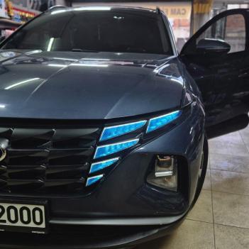 Hyundai Tucson Gündüz Farı Sticker Seti Mavi 2021-2024