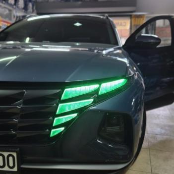 Hyundai Tucson Gündüz Farı Sticker Seti Yeşil 2021-2024