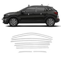 Kia Stonic Krom Cam Çerçevesi Set 2018- (10 Parça)