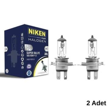 Niken 12V H4 100W/90W Halojen Ampul P43T (2 Adet)