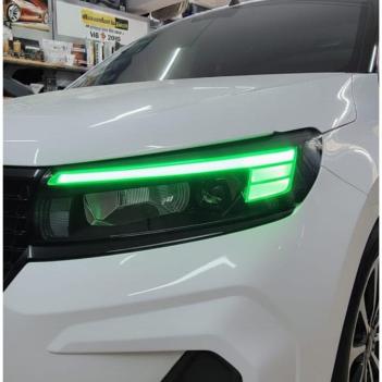 Opel Combo Gündüz Farı Sticker Seti Yeşil 2024-