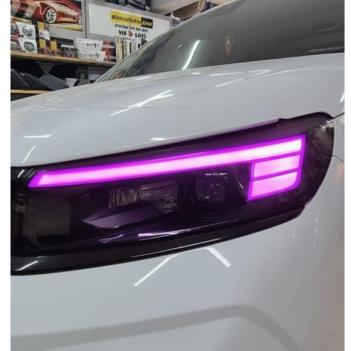 Opel Combo Gündüz Farı Sticker Seti Mor 2024-