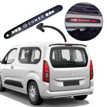 Opel Combo Karbon Arka Fren Stop Lambası Sticker 2019-2025