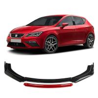 Seat Leon Ön Tampon Altı Lip 4 Parça 2013-2019 (Kırmızı)