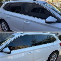 Skoda Kamiq Krom Cam Çerçevesi Set 2019- (10 Parça)
