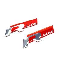 Vw R Line Yan Çamurluk Bagaj Damla Logo Sticker Kırmızı