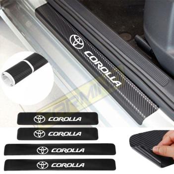 Toyota Corolla Karbon Kapı Eşiği Sticker (4 Adet) New