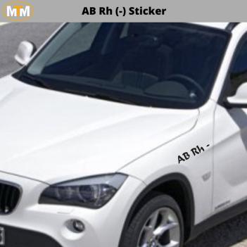 AB Rh (-) Sticker