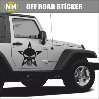 Army Star Kuru Kafa Off Road Oto Sticker