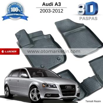 Audi A3 3D Havuzlu Paspas 2003-2012