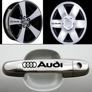 Audi Kapı Kolu Jant Sticker (10 Adet)