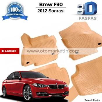 Bmw F30 3D Bej Havuzlu Paspas 2012 Sonrası