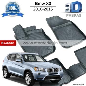 Bmw X3 3D Havuzlu Paspas 2010-2015