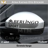 Citroen Berlingo Ayna Kapağı Oto Sticker (2 Adet)