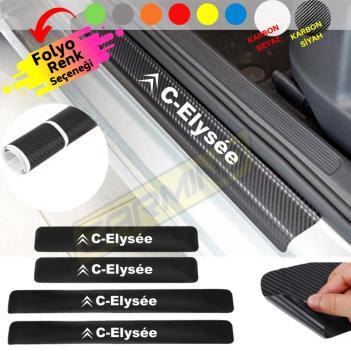 Citroen C-Elysee Kapı Eşiği Sticker (4 Adet) New