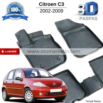 Citroen C3 3D Havuzlu Paspas 2002-2009