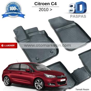 Citroen C4 3D Havuzlu Paspas 2010-2018