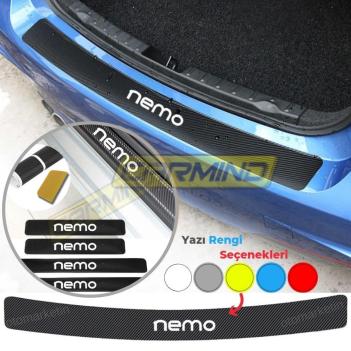 Citroen Nemo Karbon Kapı ve Tampon Eşiği Sticker Set