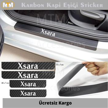 Citroen Xsara Karbon Kapı Eşiği Sticker (4 Adet)