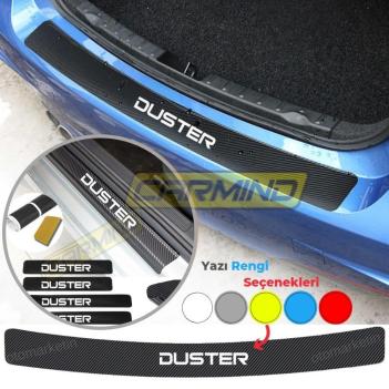 Dacia Duster Karbon Kapı ve Tampon Eşiği Sticker Set