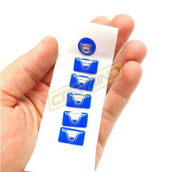 Dacia Jant Direksiyon Vites Sticker Set Mavi