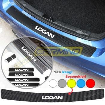Dacia Logan Karbon Kapı ve Tampon Eşiği Sticker Set
