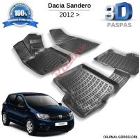 Dacia Sandero 3D Havuzlu Paspas 2012-2020