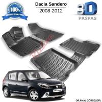 Dacia Sandero 3D Havuzlu Paspas 2008-2012