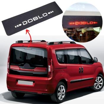 Fiat Doblo Karbon Arka Fren Stop Lambası Sticker 2011-2020